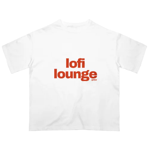 Lofi Lounge 赤 オーバーサイズTシャツ