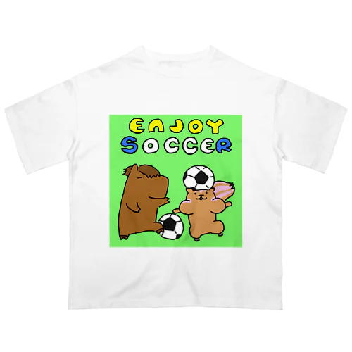 ENJOY SOCCER！ Oversized T-Shirt