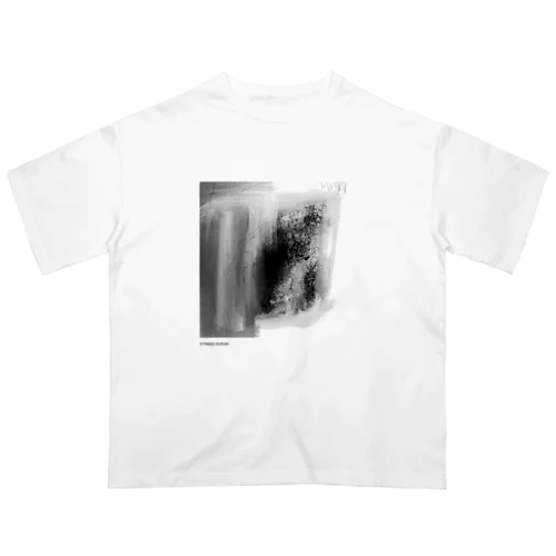 TAKEO SUZUKI 現代アートTシャツ「Abstract」 Oversized T-Shirt