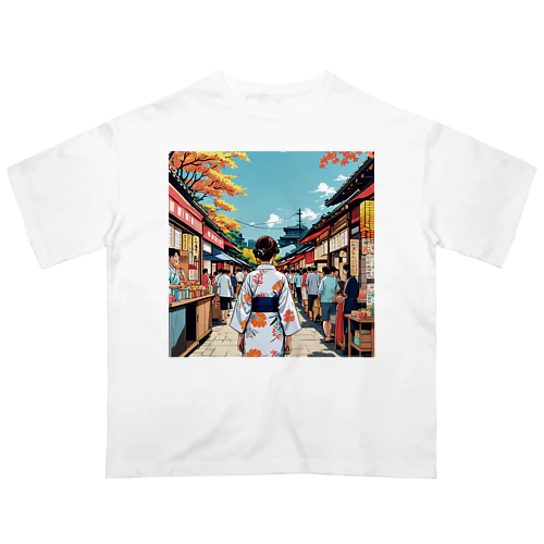 浴衣 オーバーサイズTシャツ