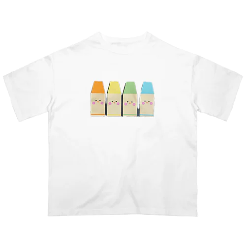 🖍️パステルクレヨン🖍️ オーバーサイズTシャツ