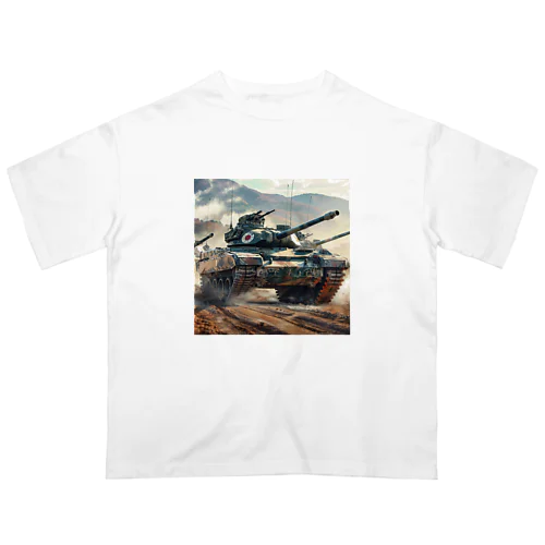 陸上自衛隊の戦車　kouchan 1616 Oversized T-Shirt
