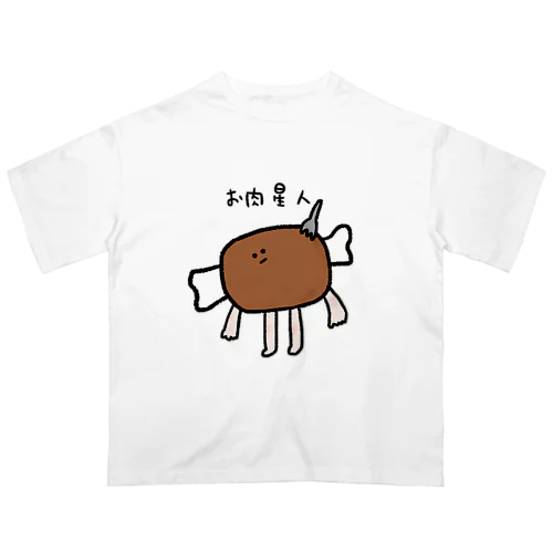 お肉星人のユニフォーム オーバーサイズTシャツ