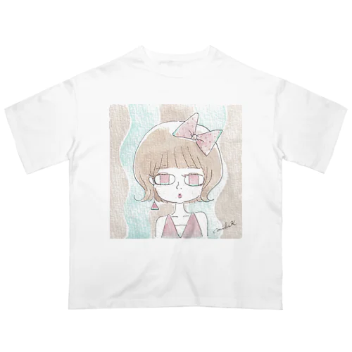 サマーガール🍉レッド オーバーサイズTシャツ