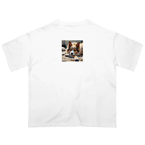 子犬 オーバーサイズTシャツ