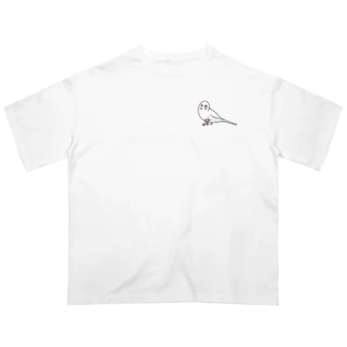 白インコ オーバーサイズTシャツ