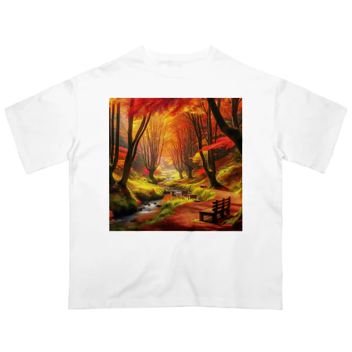 「秋風景グッズ」 オーバーサイズTシャツ