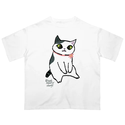 白黒ぶちちゃん オーバーサイズTシャツ