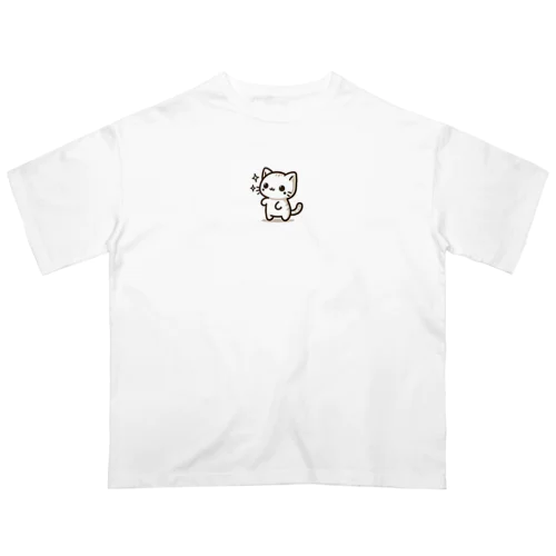 可愛いねこちゃん オーバーサイズTシャツ