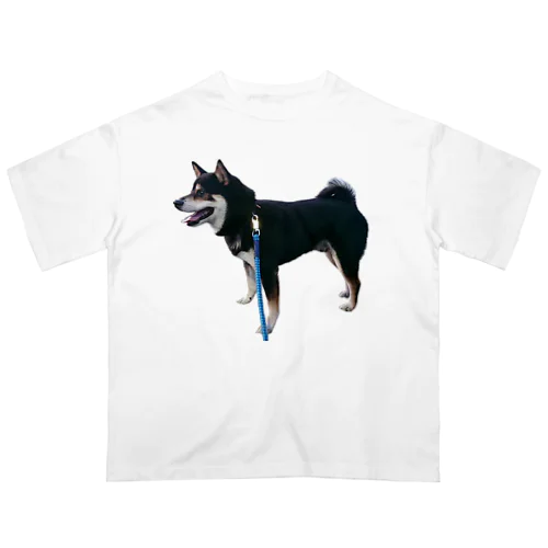 黒芝犬 ジャック Oversized T-Shirt