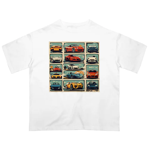 煌めく車たち オーバーサイズTシャツ