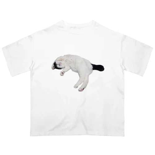 尻尾が短い保護猫 たぬちゃん オーバーサイズTシャツ