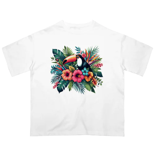 夏Tシャツ🌺花柄🌺ボタニカルアイテム Oversized T-Shirt