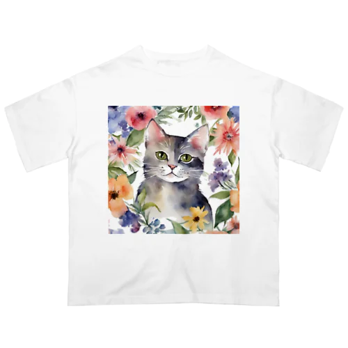 花といっしょ💐 オーバーサイズTシャツ