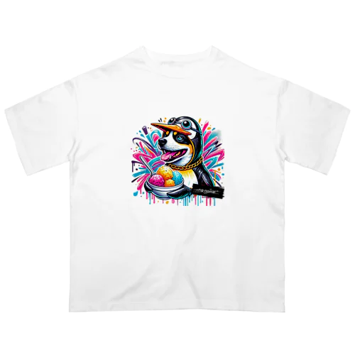 グラフティ イヌ✖️ペンギン オーバーサイズTシャツ