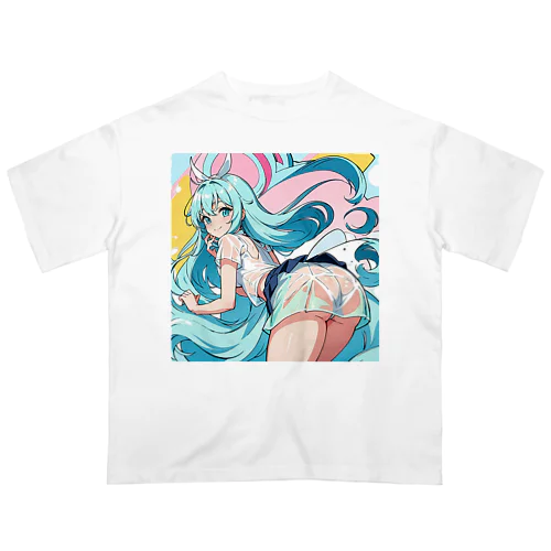 魔法シースルー少女 オーバーサイズTシャツ