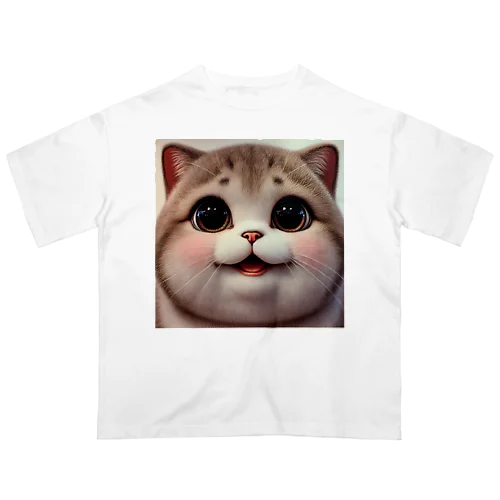 最強可愛いデブ猫 Oversized T-Shirt