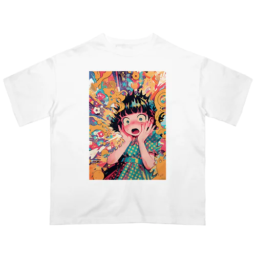 ネオレトロポップガール Oversized T-Shirt