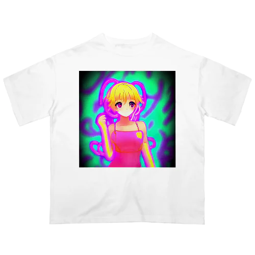 金髪キュピキュピ★きゅぴきゅぴガール オーバーサイズTシャツ