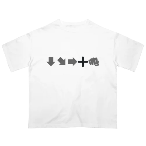 必殺コマンド　人気格闘ゲーム Oversized T-Shirt