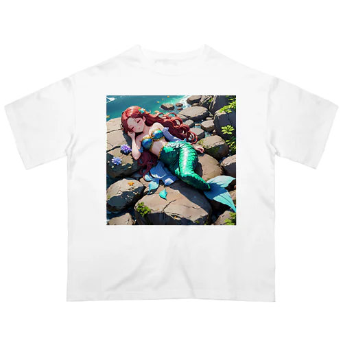 人魚姫のお昼寝 Oversized T-Shirt