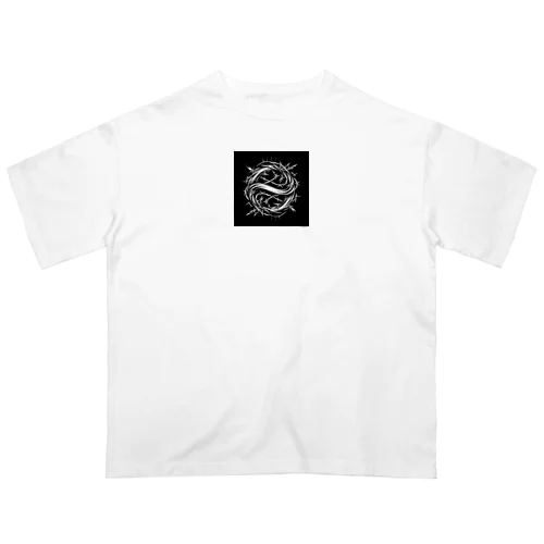 barbed wire006 オーバーサイズTシャツ