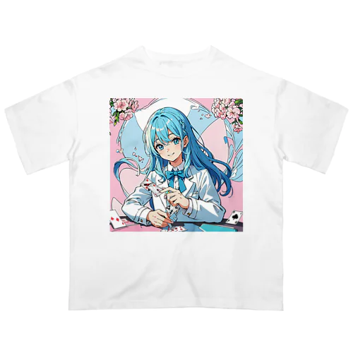 魔法マジシャン少女 Oversized T-Shirt