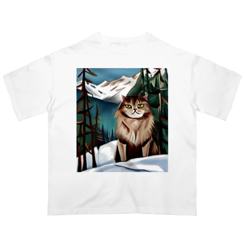 I live in Snow Mountain. オーバーサイズTシャツ