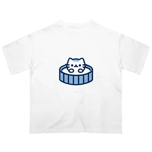 癒しの猫湯 オーバーサイズTシャツ