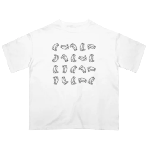 【視力UP】クマガボエールパッチ オーバーサイズTシャツ