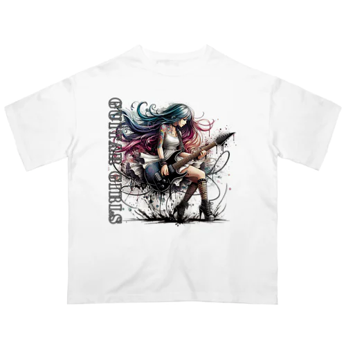 GUITAR GIRLS　８ Oversized T-Shirt