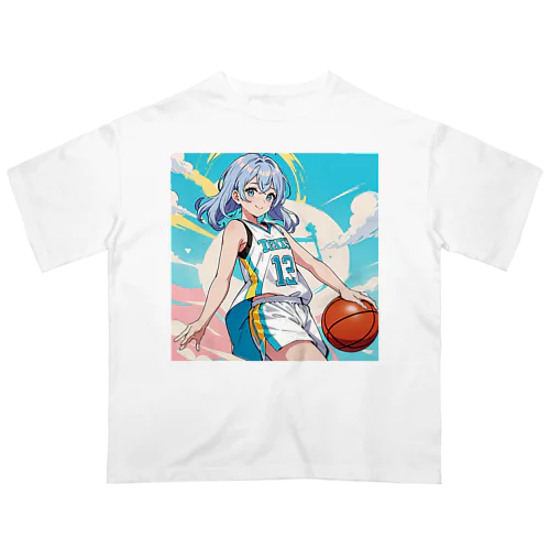 魔法バスケ少女 オーバーサイズTシャツ