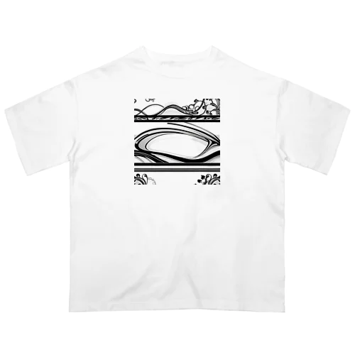 波紋模様 Oversized T-Shirt