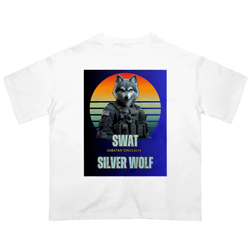 SWAT シルバーウルフ1 Oversized T-Shirt