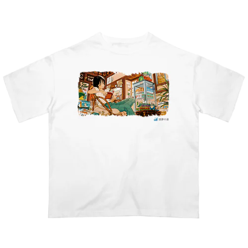 高円寺の書店「読夢の湯」オリジナルTシャツ Oversized T-Shirt