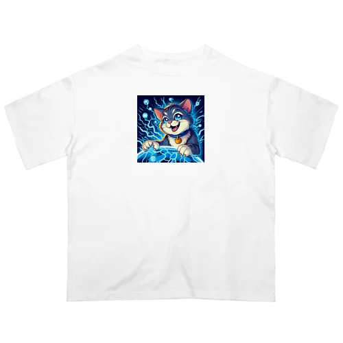 電脳猫 Oversized T-Shirt