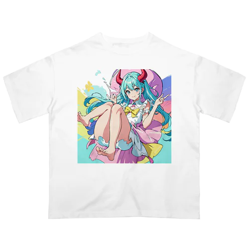 魔法悪魔少女 オーバーサイズTシャツ