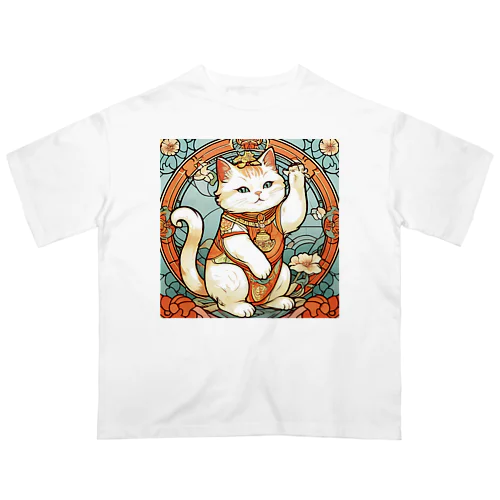 集客用子招き猫 Oversized T-Shirt