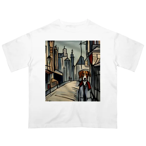 Dog in London  Oversized T-Shirt