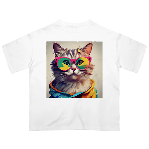 ぱりぴねこ オーバーサイズTシャツ