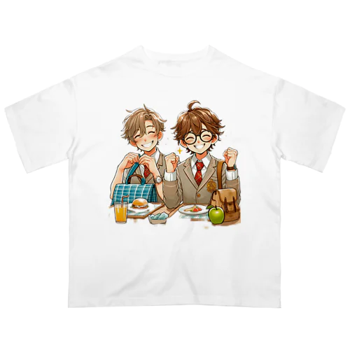 男の子　中学1年生　ランチタイム オーバーサイズTシャツ