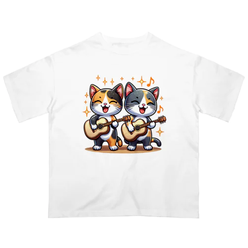 ねこコーラス 13 Oversized T-Shirt