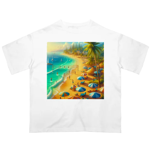 「夏のビーチグッズ」 オーバーサイズTシャツ