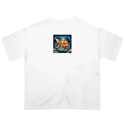 金魚鉢の金魚 オーバーサイズTシャツ