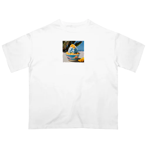 かき氷シリーズ　ブルーハワイとマンゴー Oversized T-Shirt