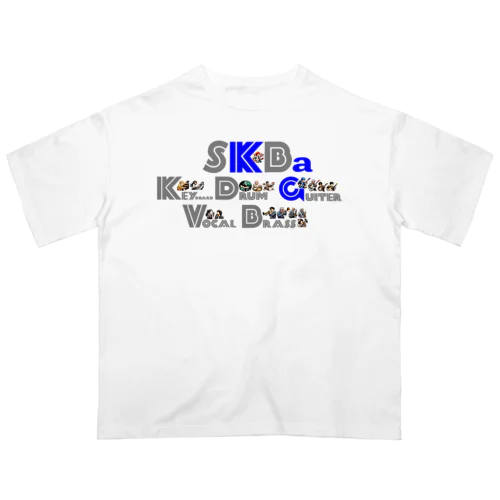 SKB ALL_GUITER オーバーサイズTシャツ