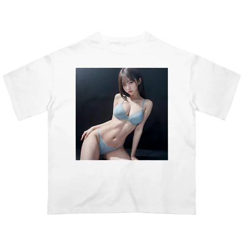 水着美女 オーバーサイズTシャツ