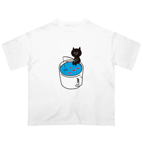 つりねこ オーバーサイズTシャツ