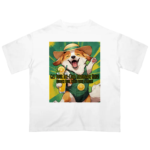 レモネードを売る犬🍋 オーバーサイズTシャツ