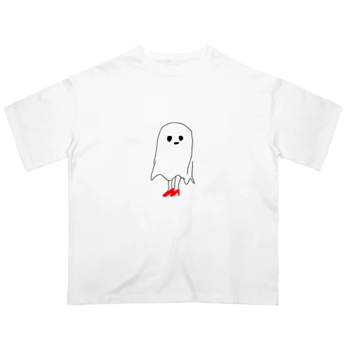 こっちみてる赤いハイヒールの オーバーサイズTシャツ